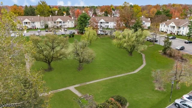 a view of a lake with a houses