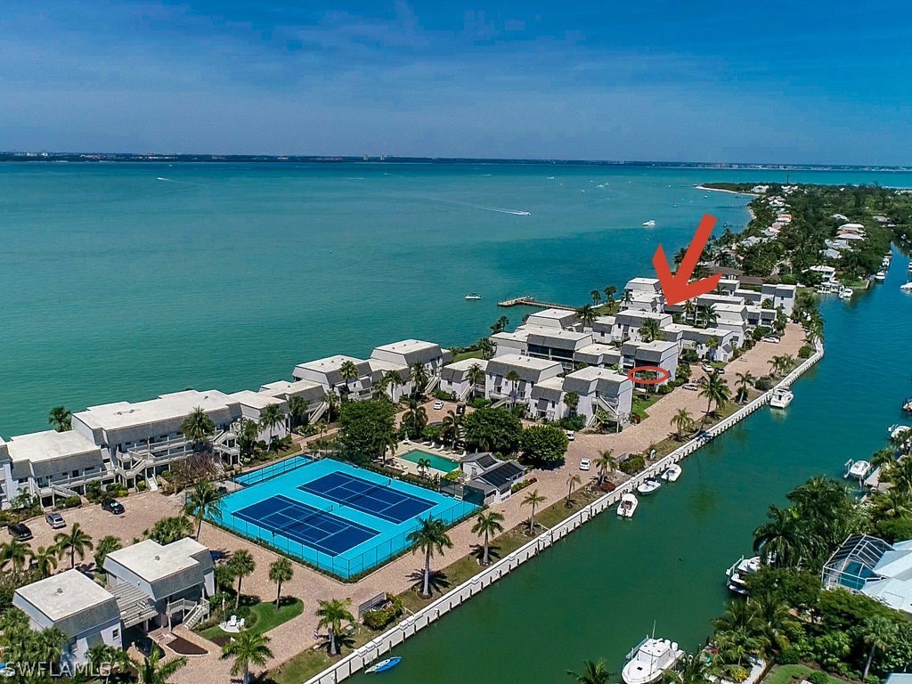 760 Sextant Drive, Unit 732 Sanibel, FL 33957 - Photo 3 of 35 an aerial view of a house with a lake view