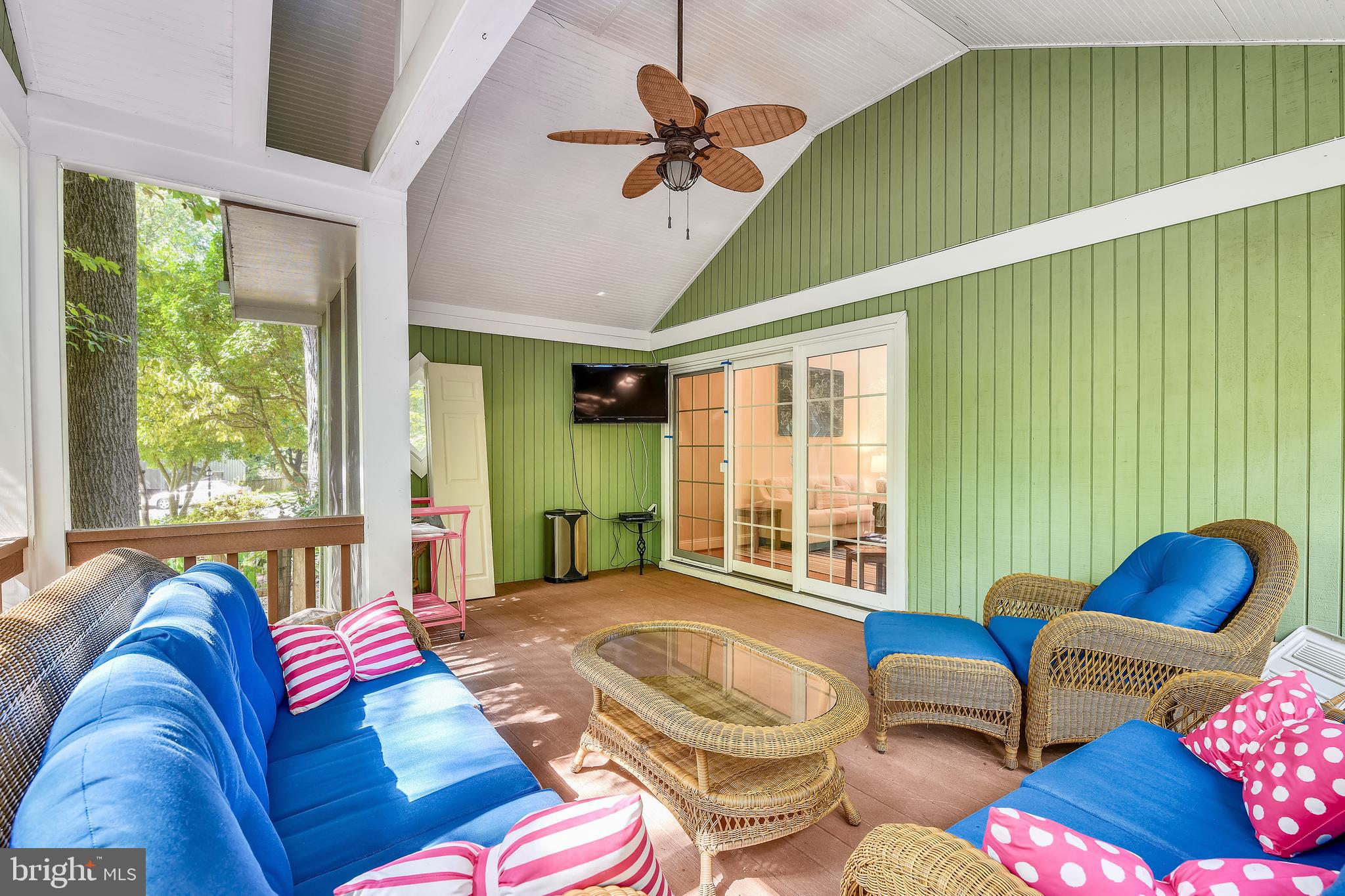 9317 Raintree Road Burke, VA 22015 - Photo 16 of 69 Screened in Trex deck with high ceilings