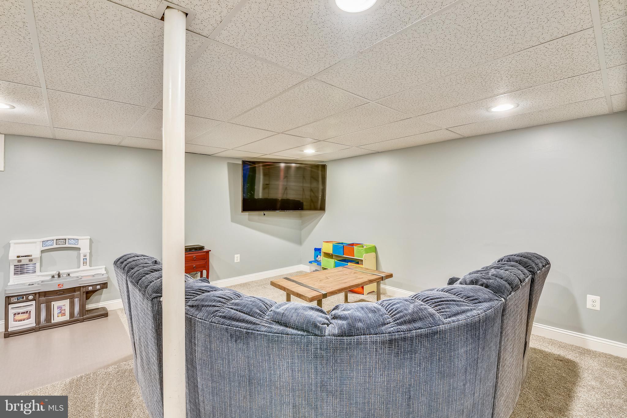 9317 Raintree Road Burke, VA 22015 - Photo 39 of 69 Lower level rec room