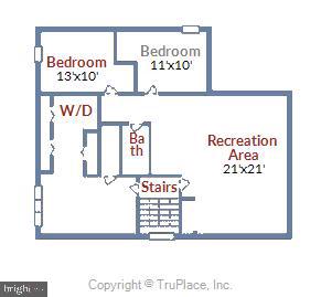9317 Raintree Road Burke, VA 22015 - Photo 69 of 69 Floor plan: lower level