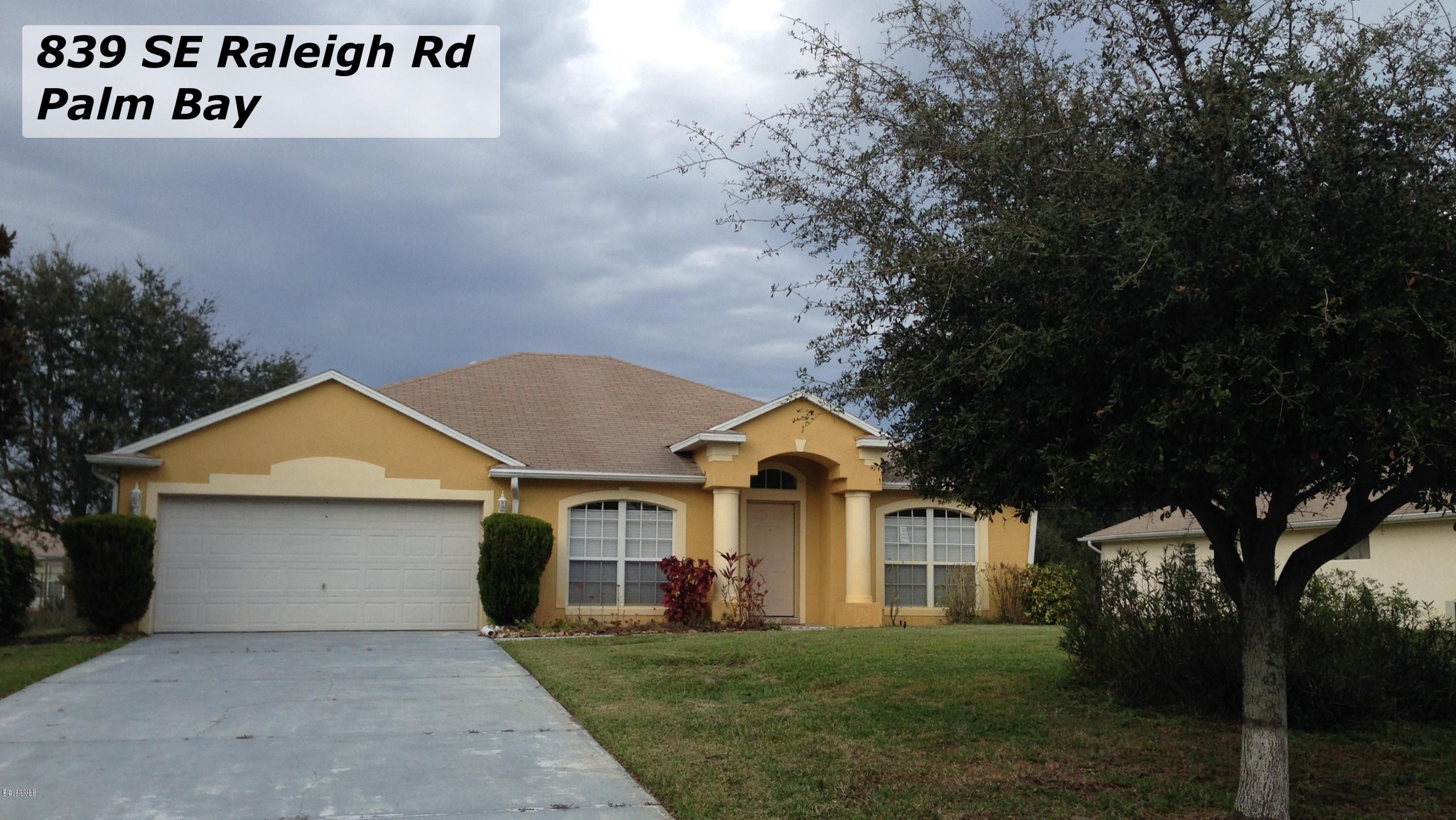 839 Raleigh Road Southeast Palm Bay, FL 32909 - Photo 3 of 13 Front 2