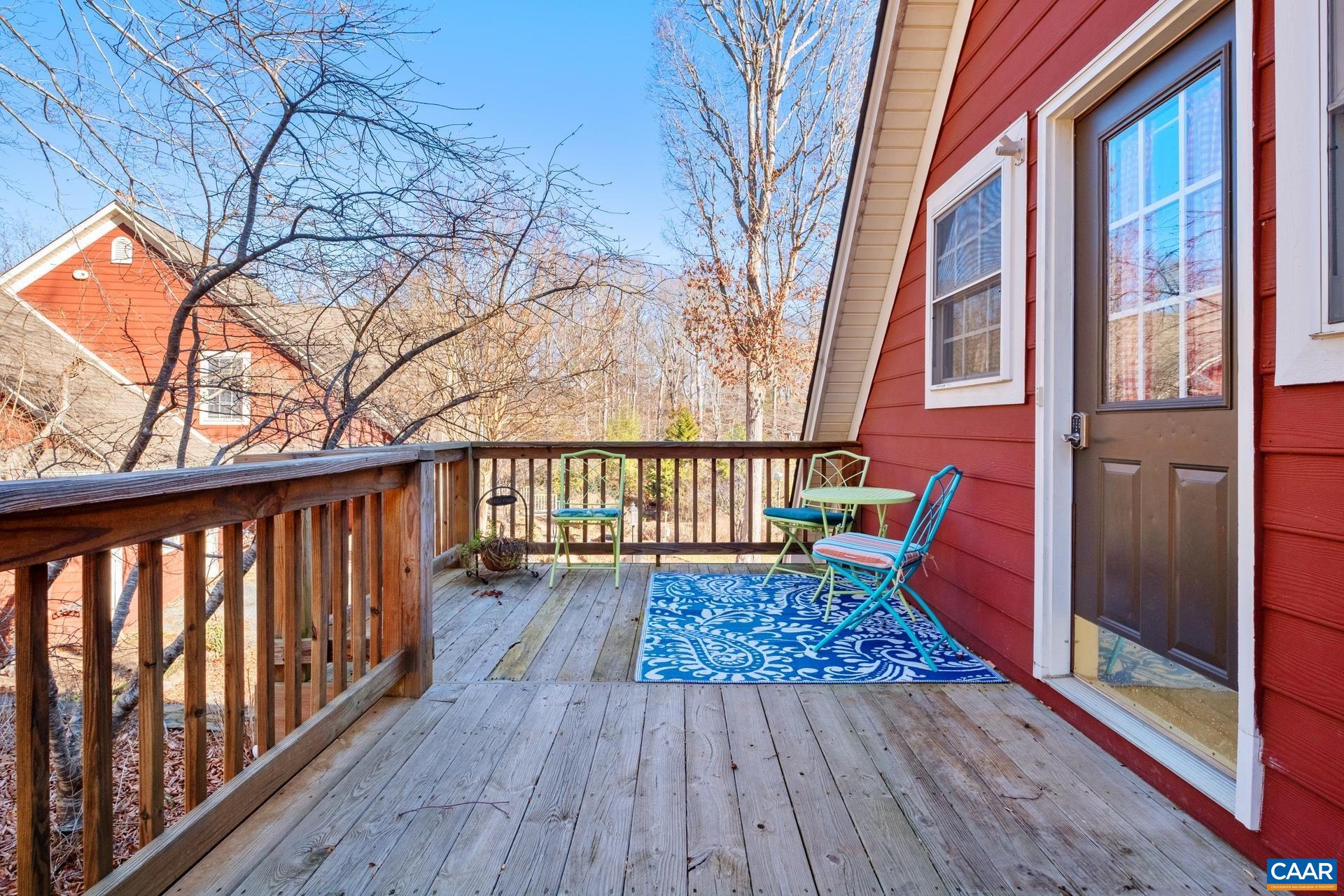 684 Campbell Road Keswick, VA 22947 - Photo 43 of 51 a balcony with wooden floor