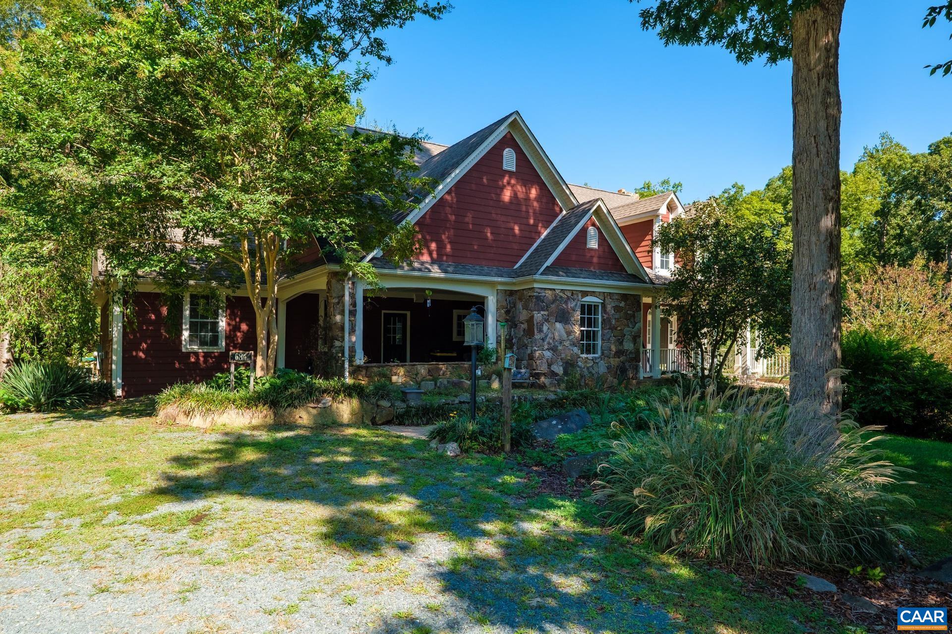 684 Campbell Road Keswick, VA 22947 - Photo 5 of 51 a view of house with outdoor space and swimming pool