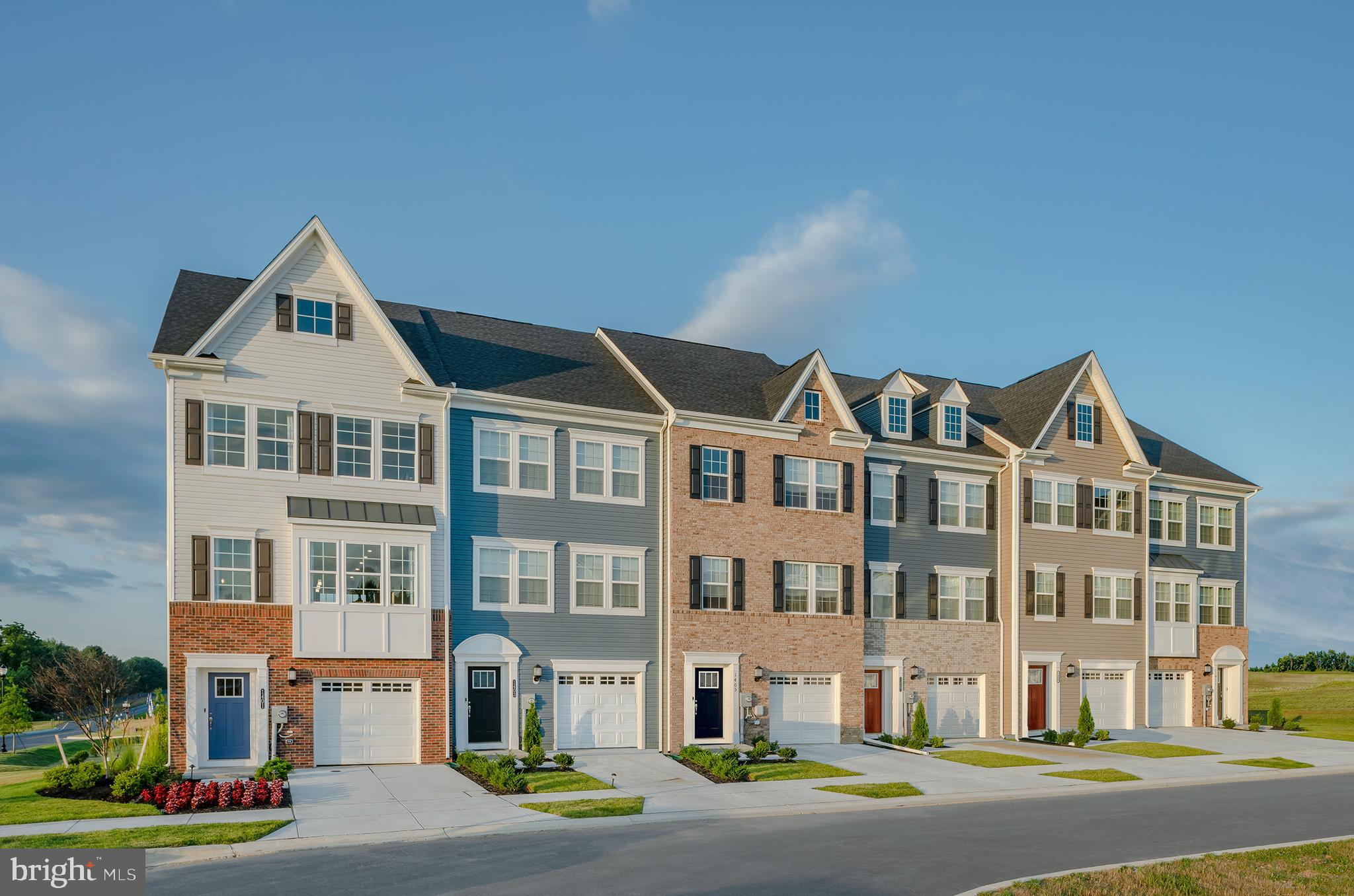 a front view of a building with street view
