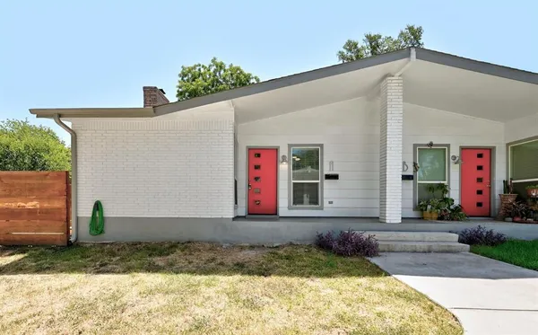 a front view of a house