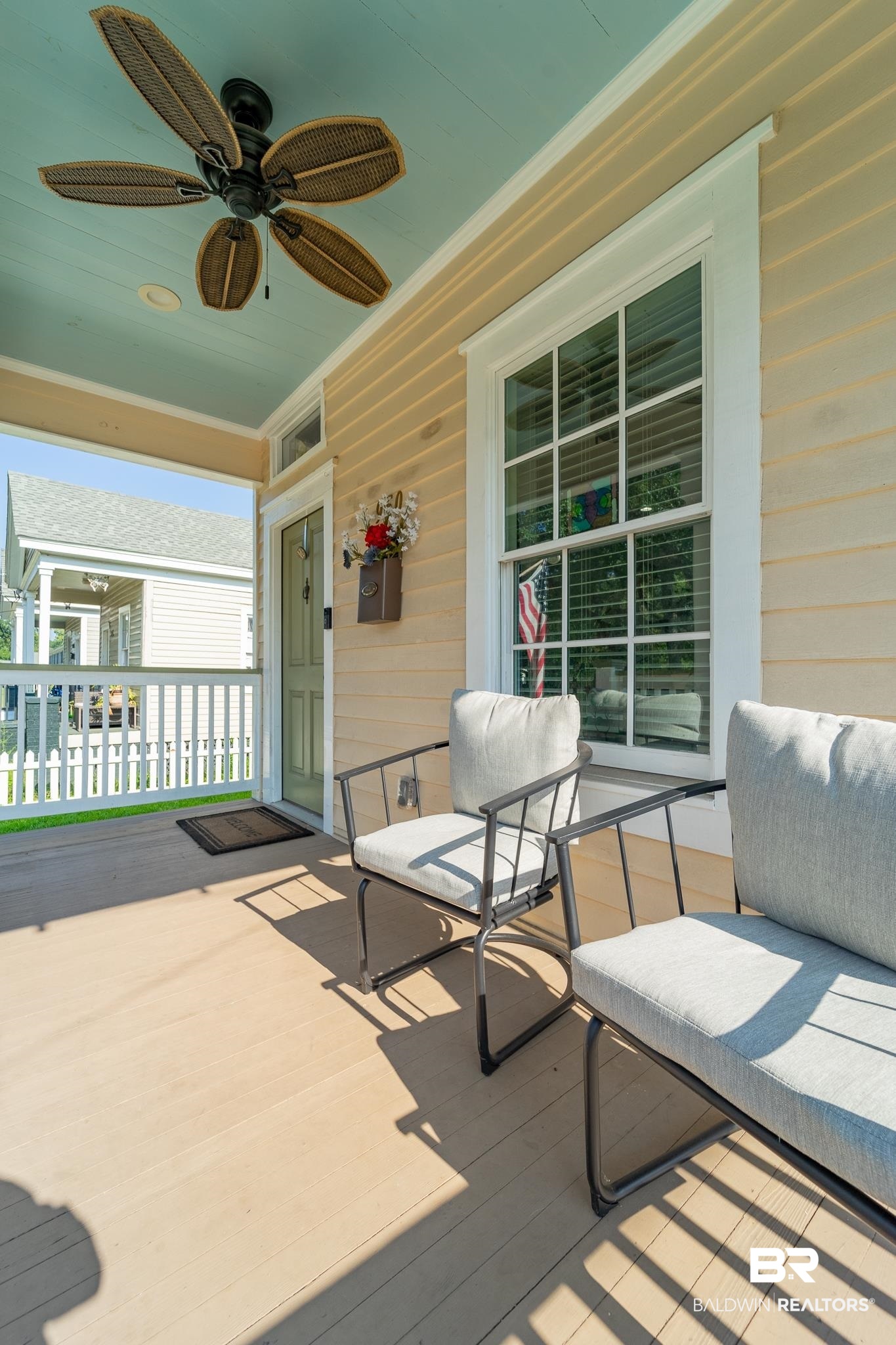 950 Texas Street Mobile, AL 36604 - Photo 17 of 17 Wooden terrace featuring ceiling fan