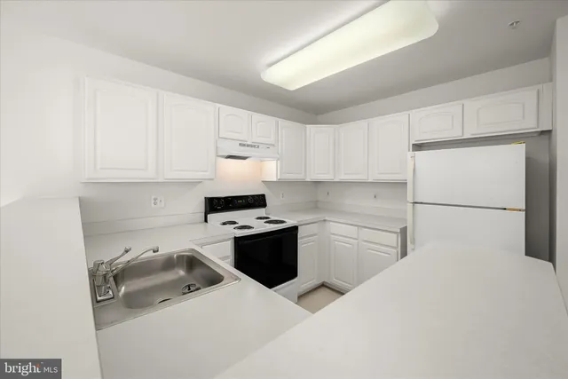 a kitchen with a sink a stove and refrigerator