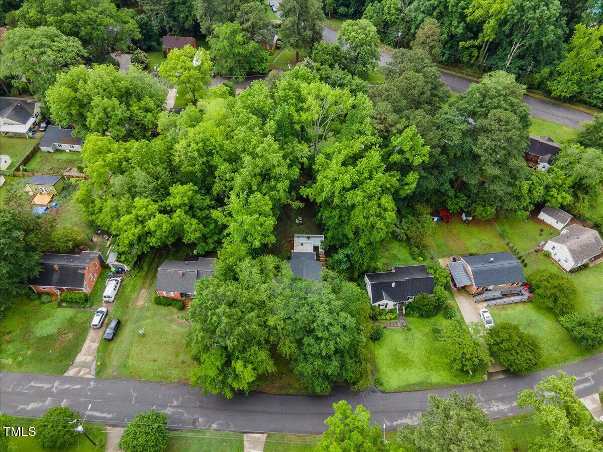 2324 Stevens Road Raleigh, NC 27610 - Photo 50 of 50 an aerial view of residential house with outdoor space and trees all around