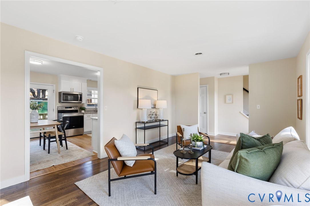 9924 Reams Road Chesterfield, VA 23236 - Photo 12 of 30 a living room with furniture and wooden floor