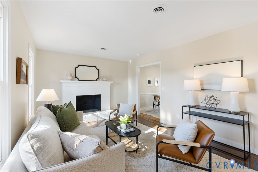 9924 Reams Road Chesterfield, VA 23236 - Photo 10 of 30 a living room with furniture and a fireplace