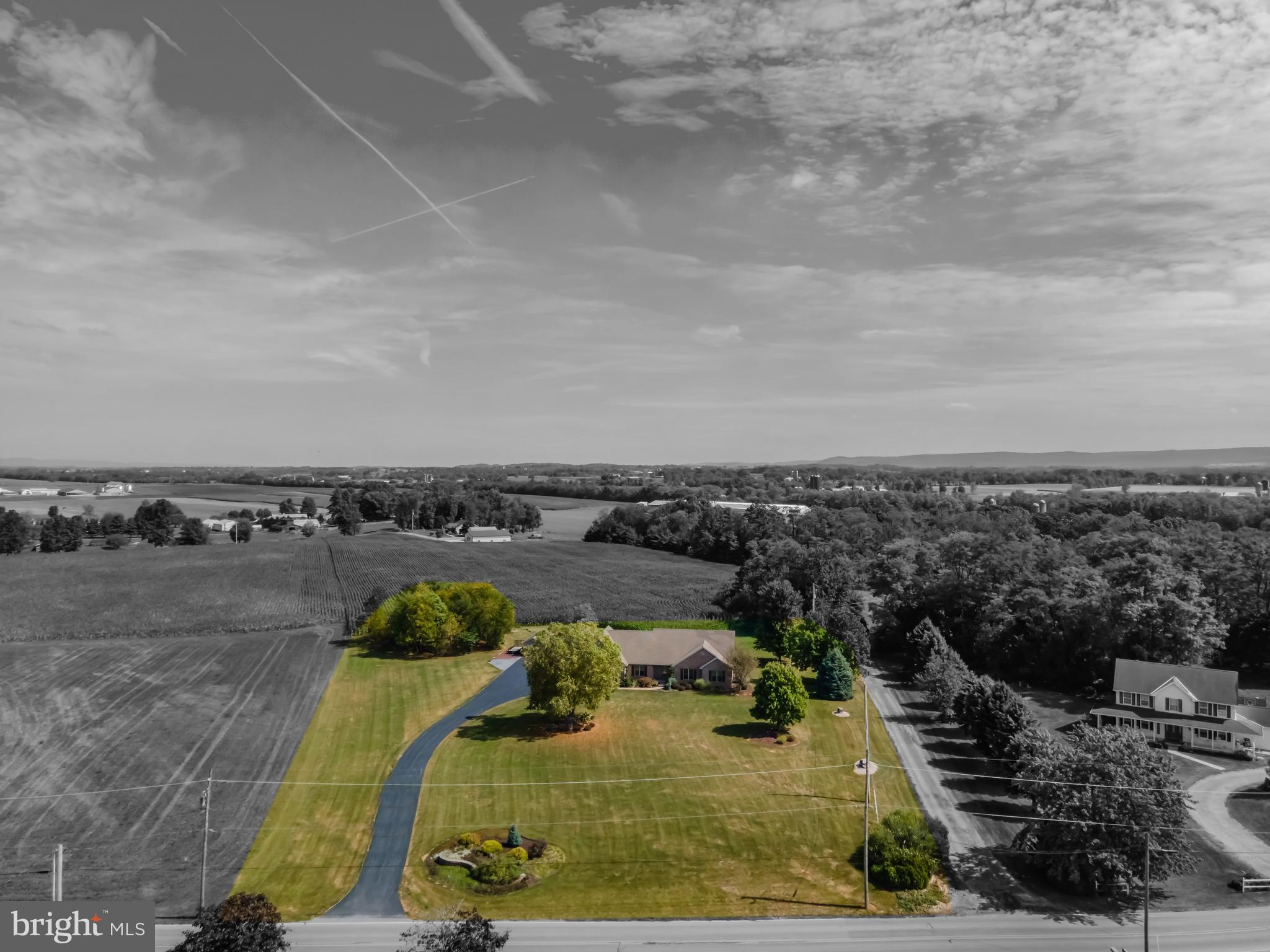 655 Britton Road Shippensburg, PA 17257 - Photo 63 of 74 aerial front straight wide outline