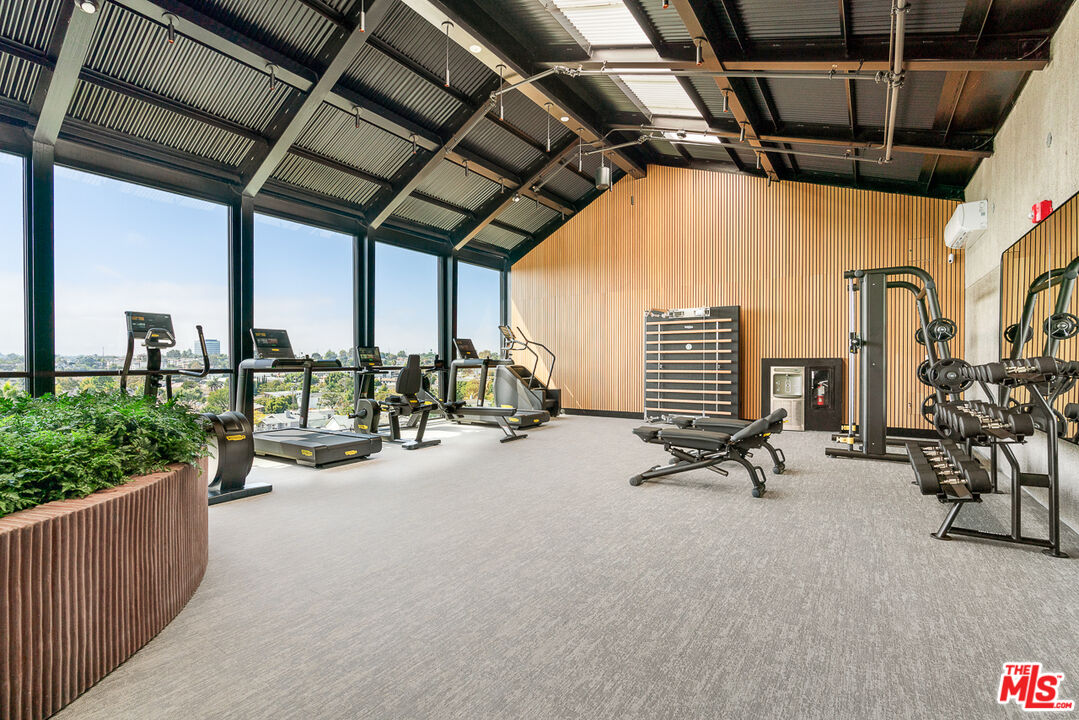 10700 Tabor Street, Unit 511 Los Angeles, CA 90034 - Photo 12 of 26 a view of a room with gym equipment