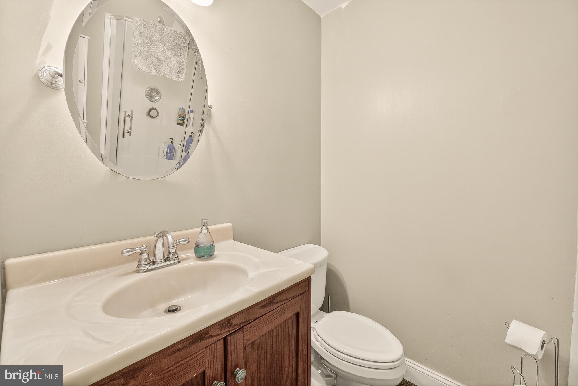 4948 Teen Barnes Road Frederick, MD 21703 - Photo 32 of 56 a bathroom with a sink a toilet and a mirror