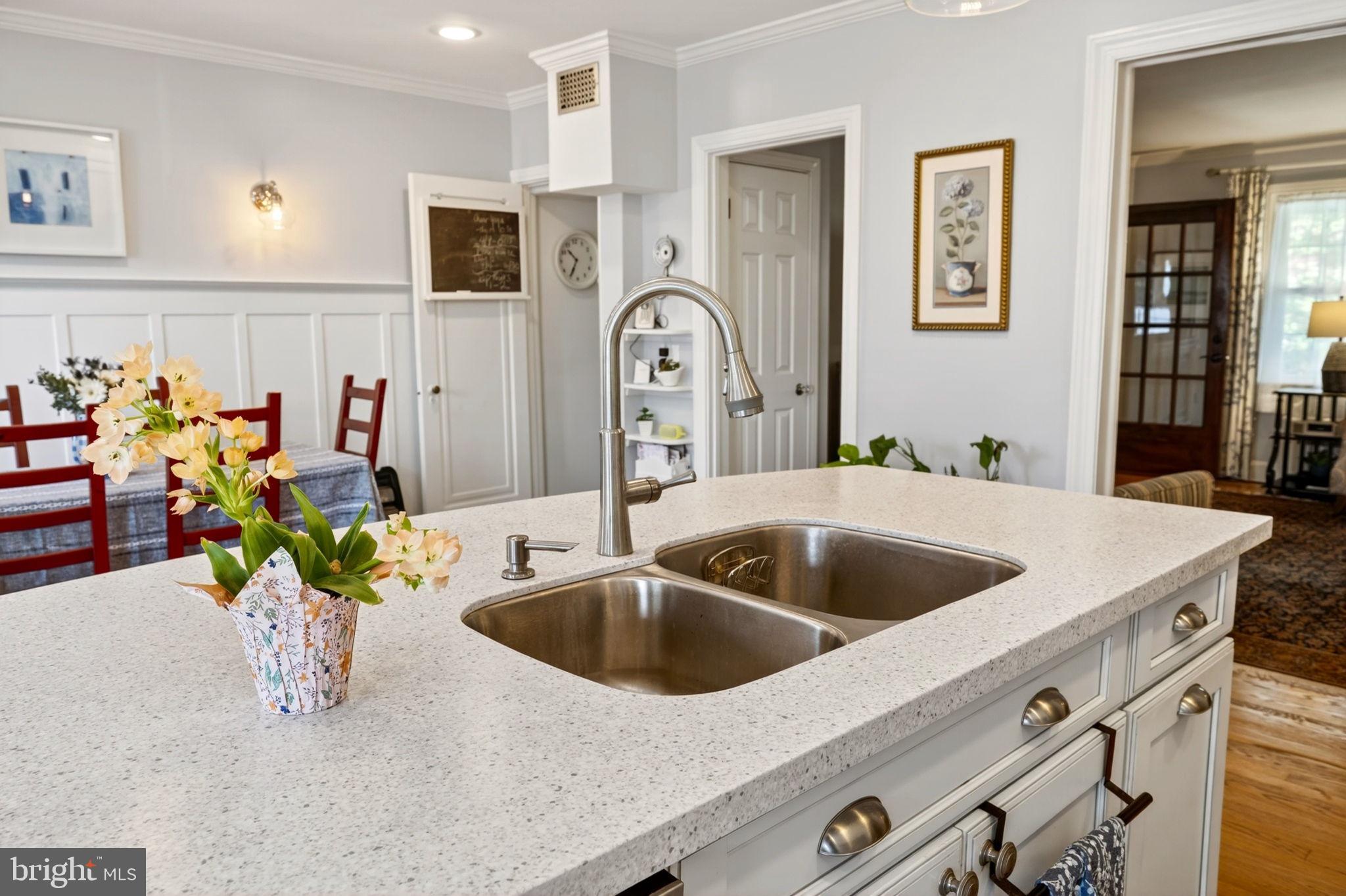 425 Murdock Road Baltimore, MD 21212 - Photo 18 of 63 Close- up view- Island w/Farmhouse sink detail