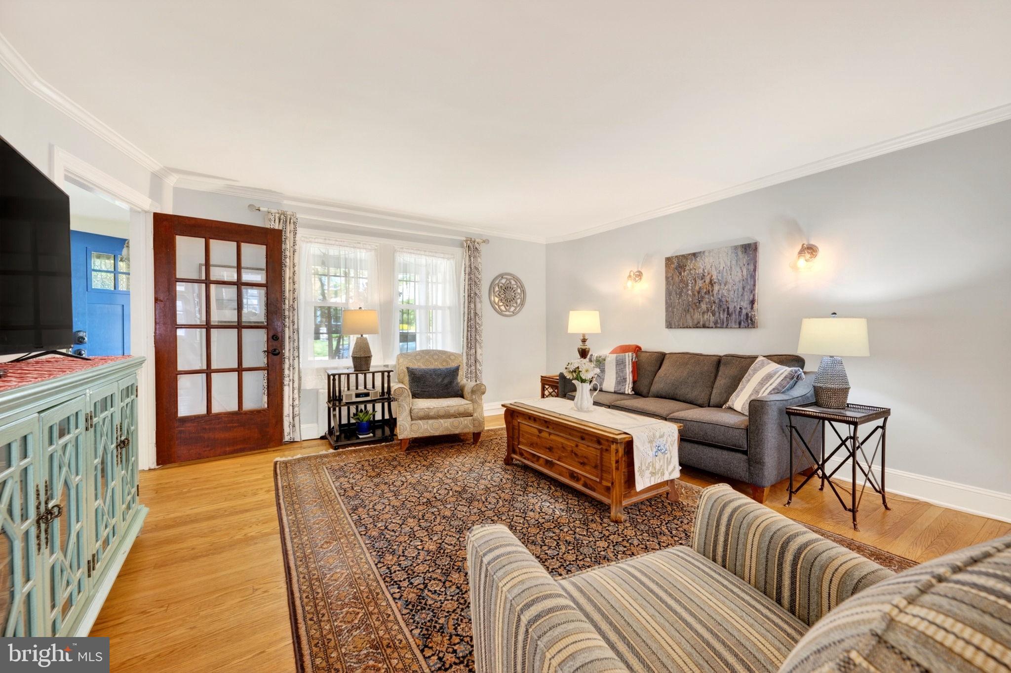 425 Murdock Road Baltimore, MD 21212 - Photo 7 of 63 French Door leads to Inviting Living Room!