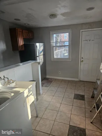 a view of kitchen and window