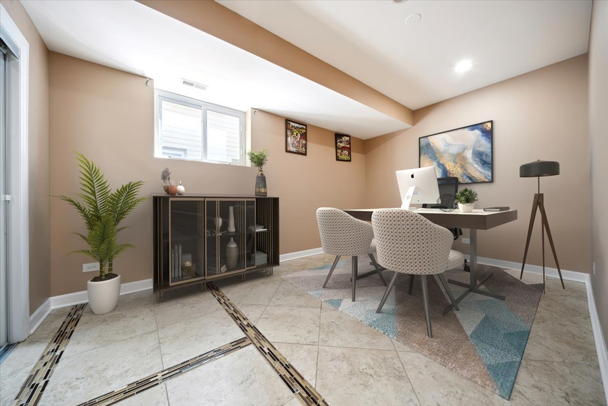 2929 North Rutherford Avenue Chicago, IL 60634 - Photo 13 of 26 a living room with furniture a window and a potted plant
