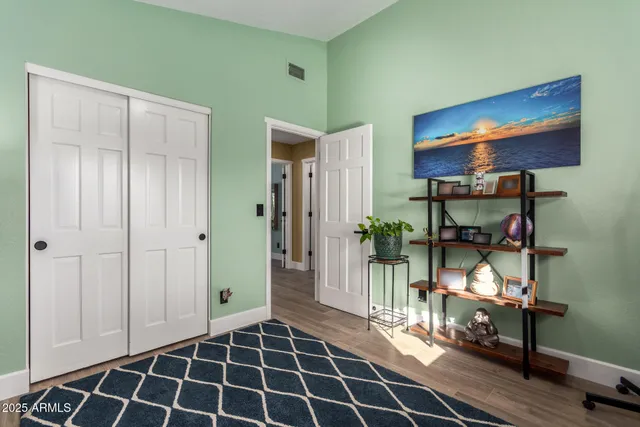 a room with storage and utility