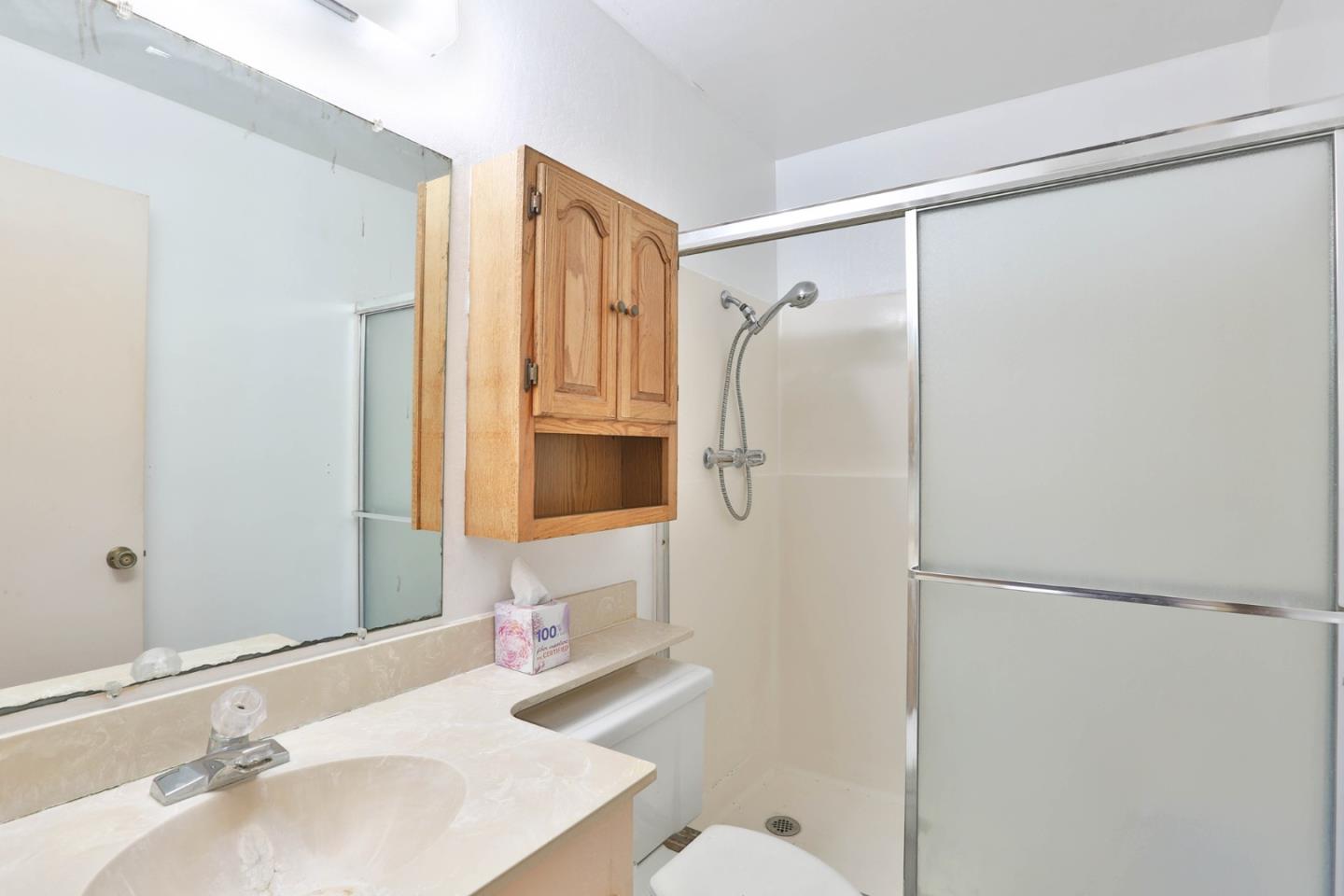 261 Bernal Road San Jose, CA 95119 - Photo 15 of 21 a bathroom with a sink and a mirror