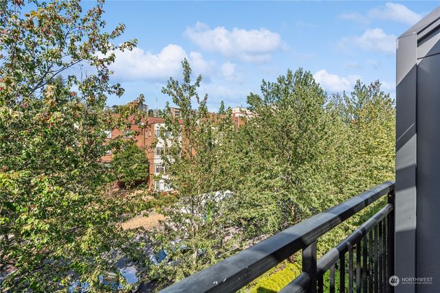 a living room with a large window