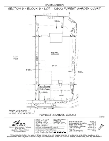 $529,990 | 12802 Frst Gdn Court, Conroe, TX 77302