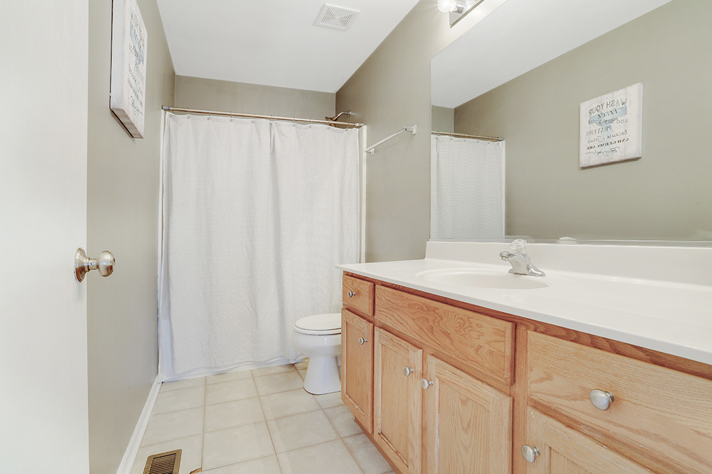 1939 Ashbrooke Road Romeoville, IL 60446 - Photo 8 of 20 a bathroom with a sink a toilet and shower
