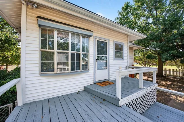 a view of a roof deck