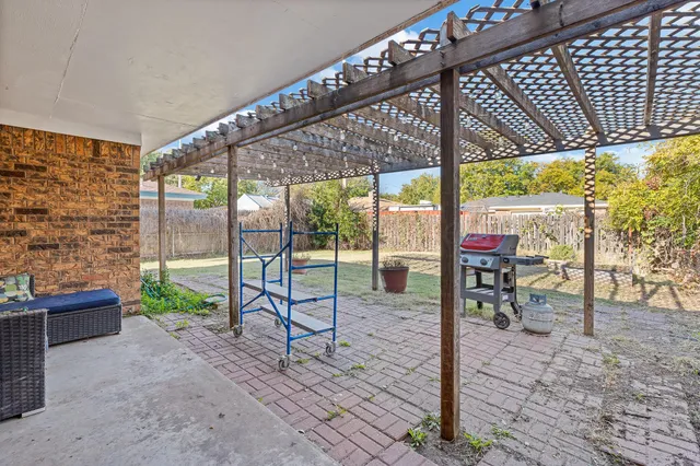 a building view with a outdoor space