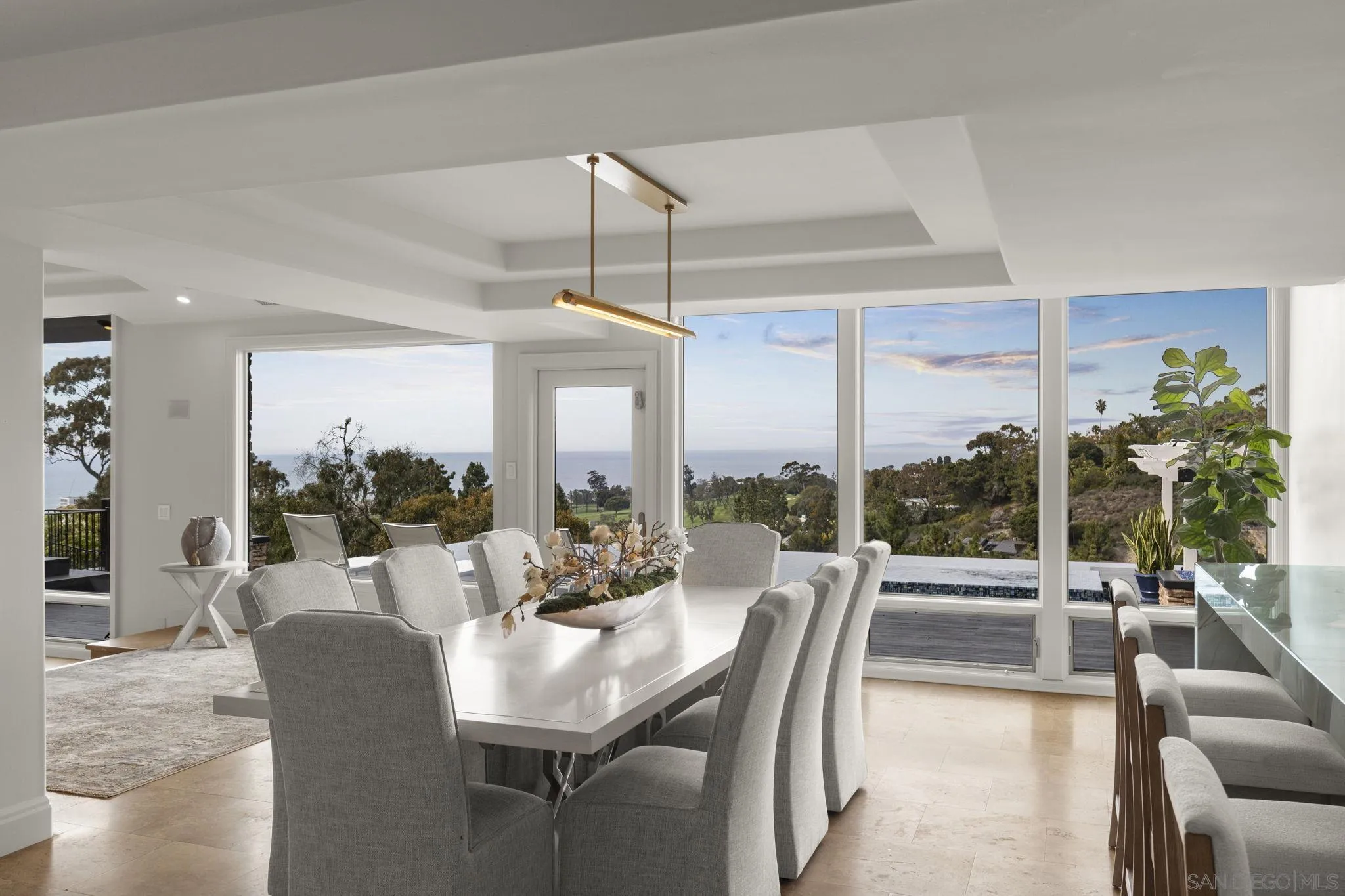 1542 El Paso Real La Jolla, CA 92037 - Photo 7 of 30 a view of a dining room with furniture window and outside view