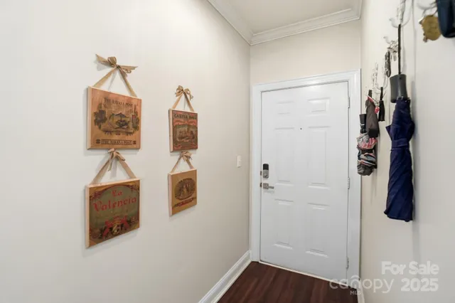 a room that has a bed and a table in it