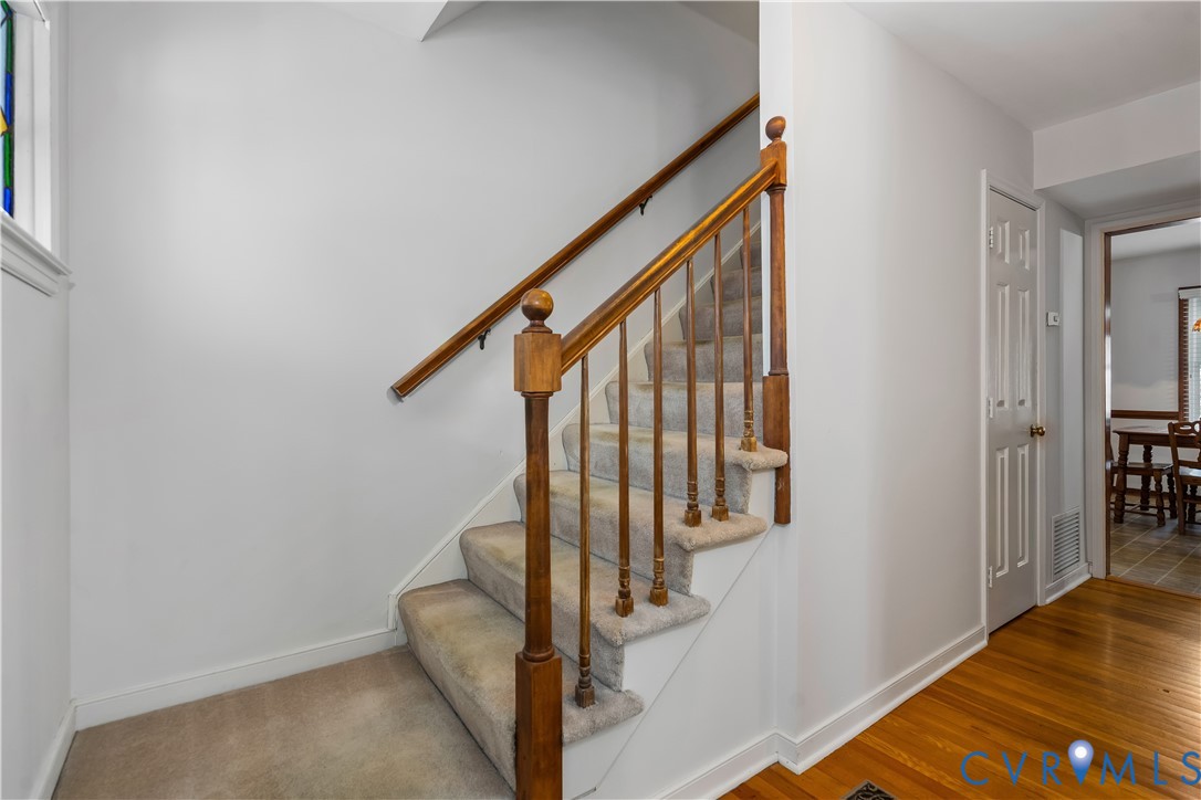 351 Walton Park Road Midlothian, VA 23114 - Photo 13 of 29 Stairway featuring plenty of natural light and woo