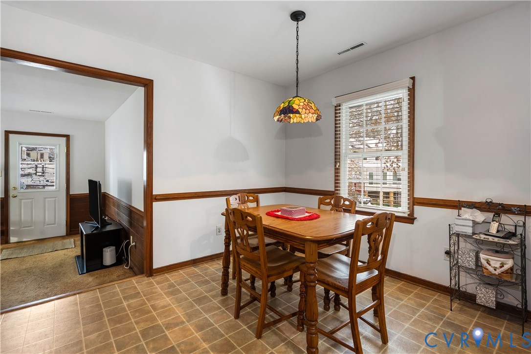 351 Walton Park Road Midlothian, VA 23114 - Photo 14 of 29 Dining area with tile patterned floors