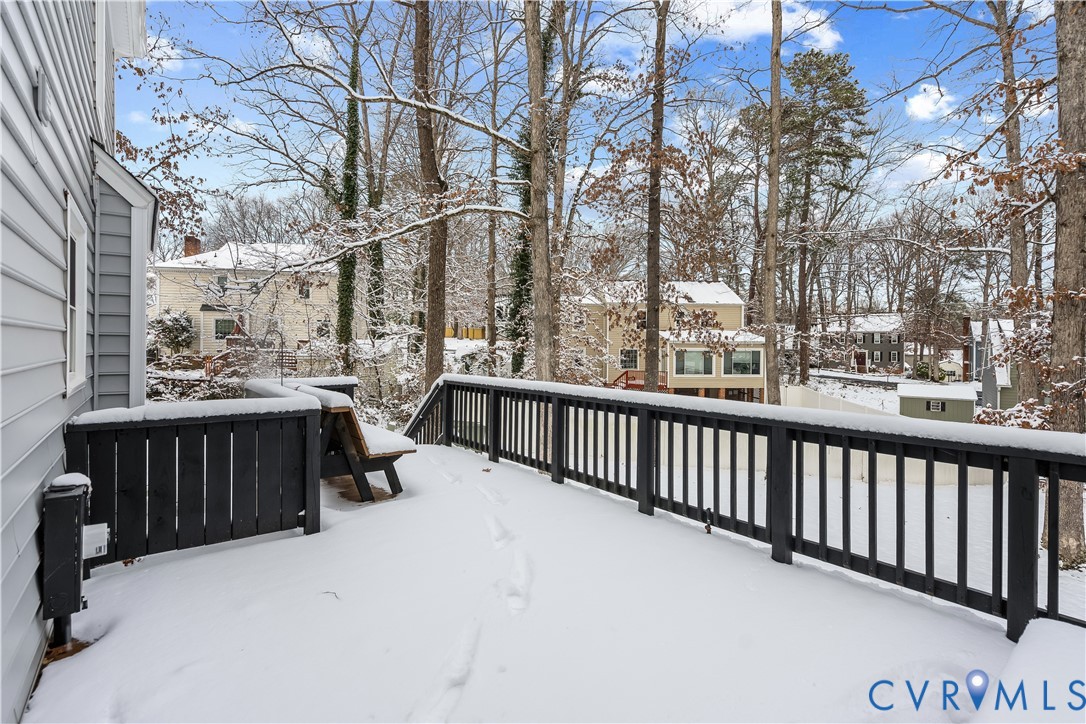 351 Walton Park Road Midlothian, VA 23114 - Photo 24 of 29 View of snow covered deck