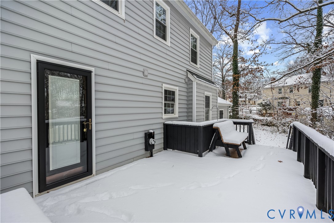 351 Walton Park Road Midlothian, VA 23114 - Photo 25 of 29 View of snow covered deck