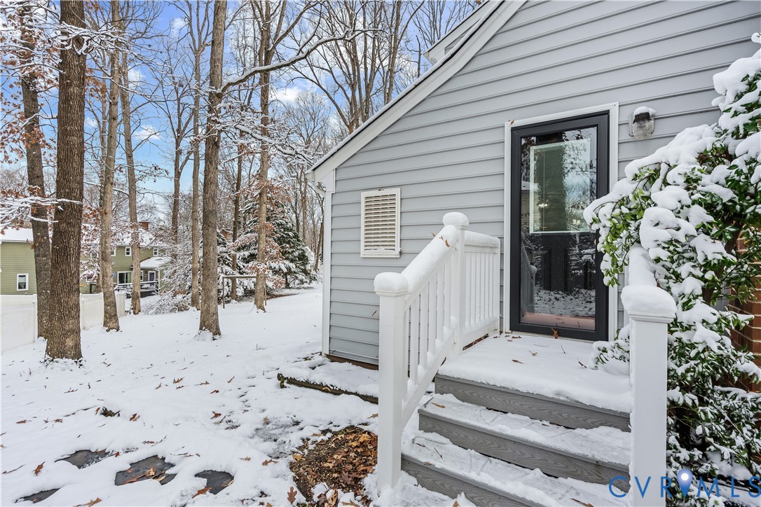 351 Walton Park Road Midlothian, VA 23114 - Photo 27 of 29 View of snow covered property entrance
