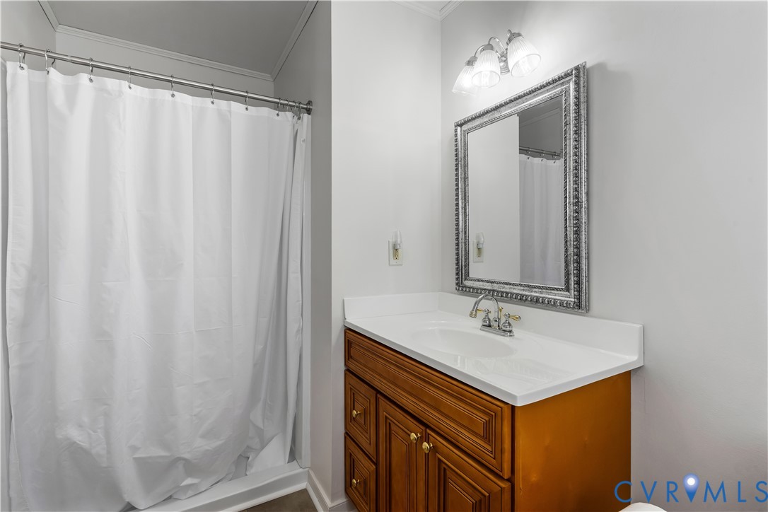 351 Walton Park Road Midlothian, VA 23114 - Photo 7 of 29 Full bathroom featuring a shower with curtain, van