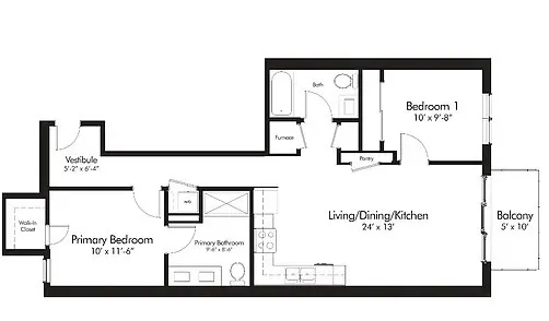 a picture of a floor plan