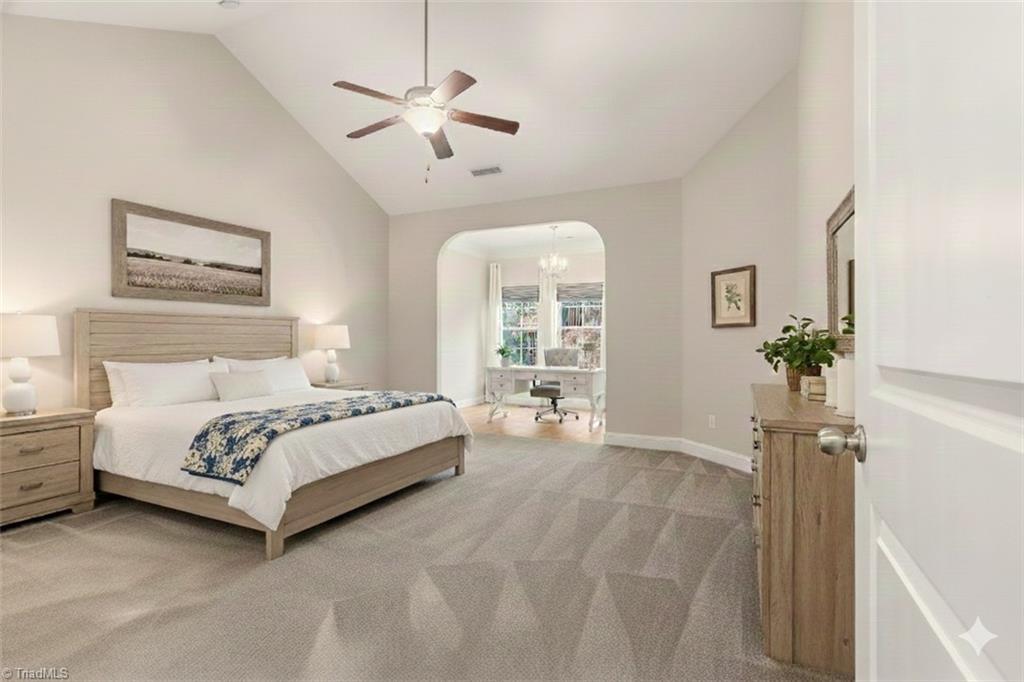 5624 Marblehead Drive Colfax, NC 27235 - Photo 15 of 36 Virtually staged primary bedroom - not to scale