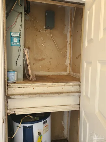 a close view of utility room
