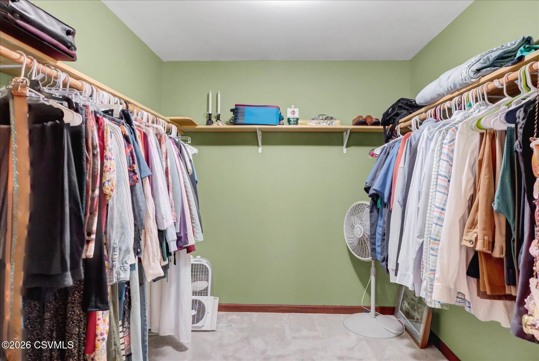 65 Crestview Drive Winfield, PA 17889 - Photo 26 of 70 a view of walk in closet with clothes and shoes
