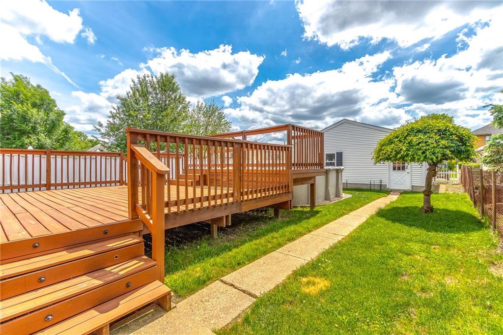 410 Ohio Avenue Rochester, PA 15074 - Photo 19 of 23 Rear yard and Deck.