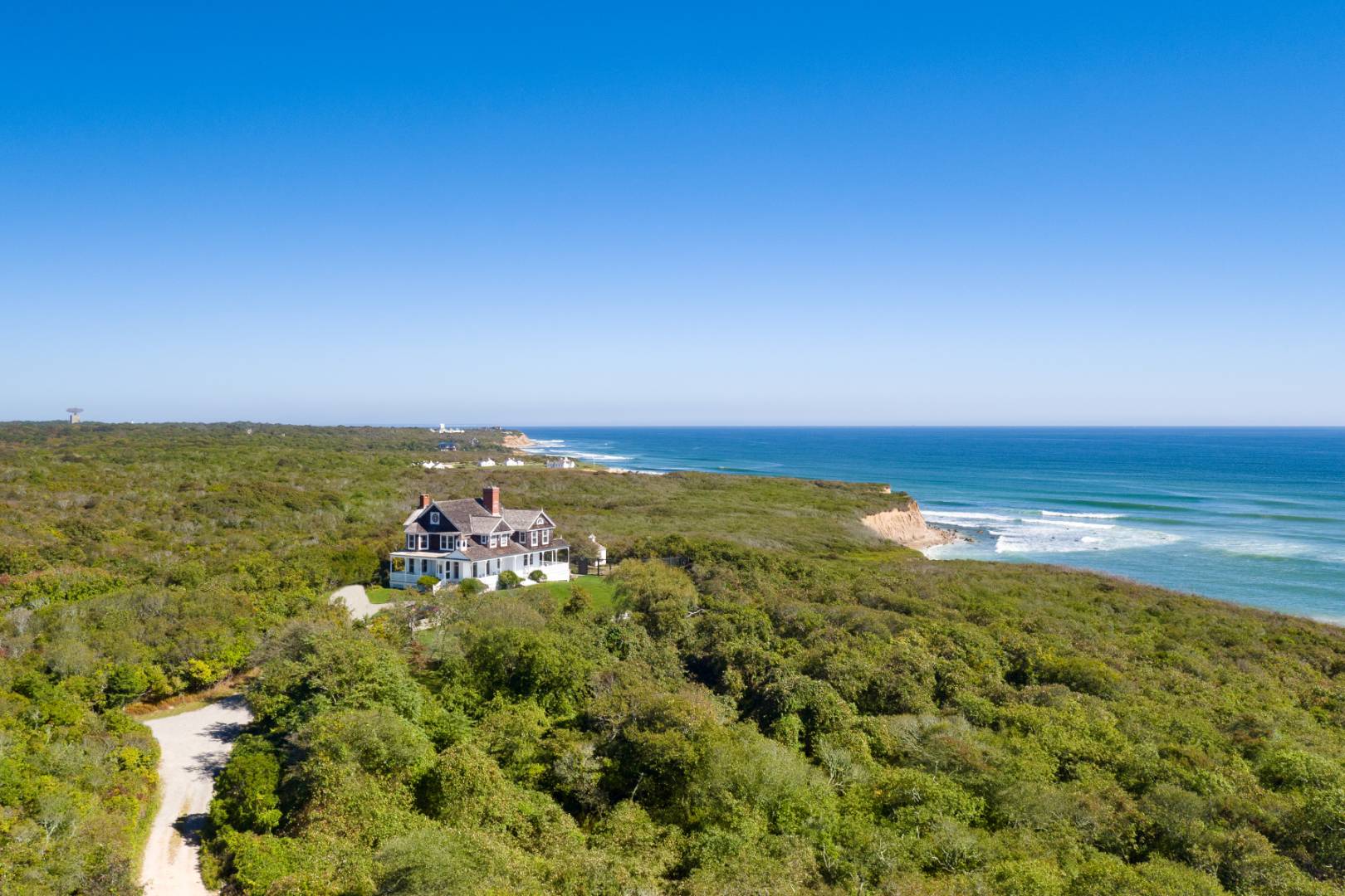 176 Deforest Road Montauk, NY 11954 - Photo 36 of 37 a view of a large body of water with a city view
