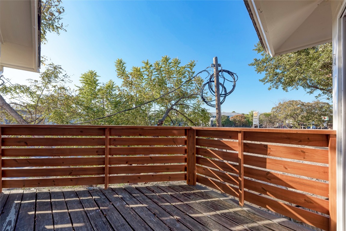 2106 Nickerson Street, Unit 203 Austin, TX 78704 - Photo 19 of 38 a view of outdoor space with wooden floor and city view