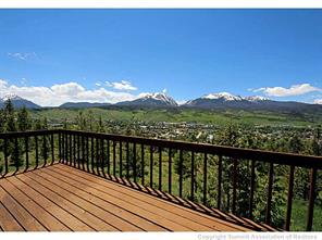 93 U Road Silverthorne, CO 80498 - Photo 8 of 18 a view of balcony with wooden floor and mountain view