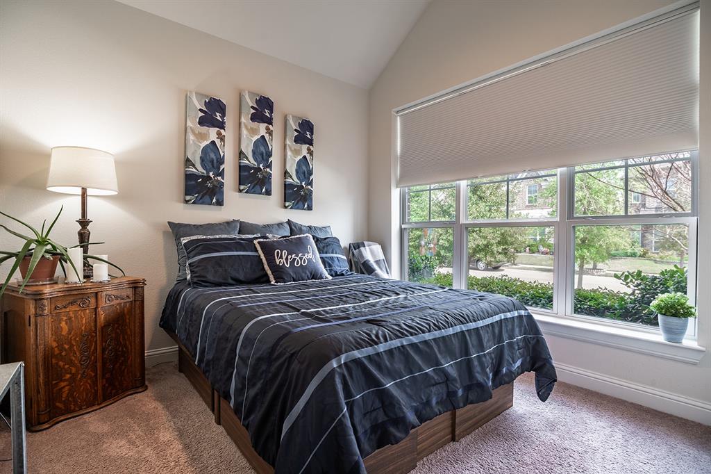 1213 Sea Island Road Aubrey, TX 76227 - Photo 10 of 36 Bright and inviting second guest room, perfect for family or friends