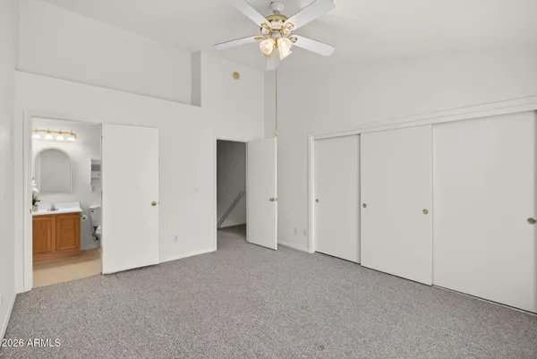 a view of cabinets with wooden floor