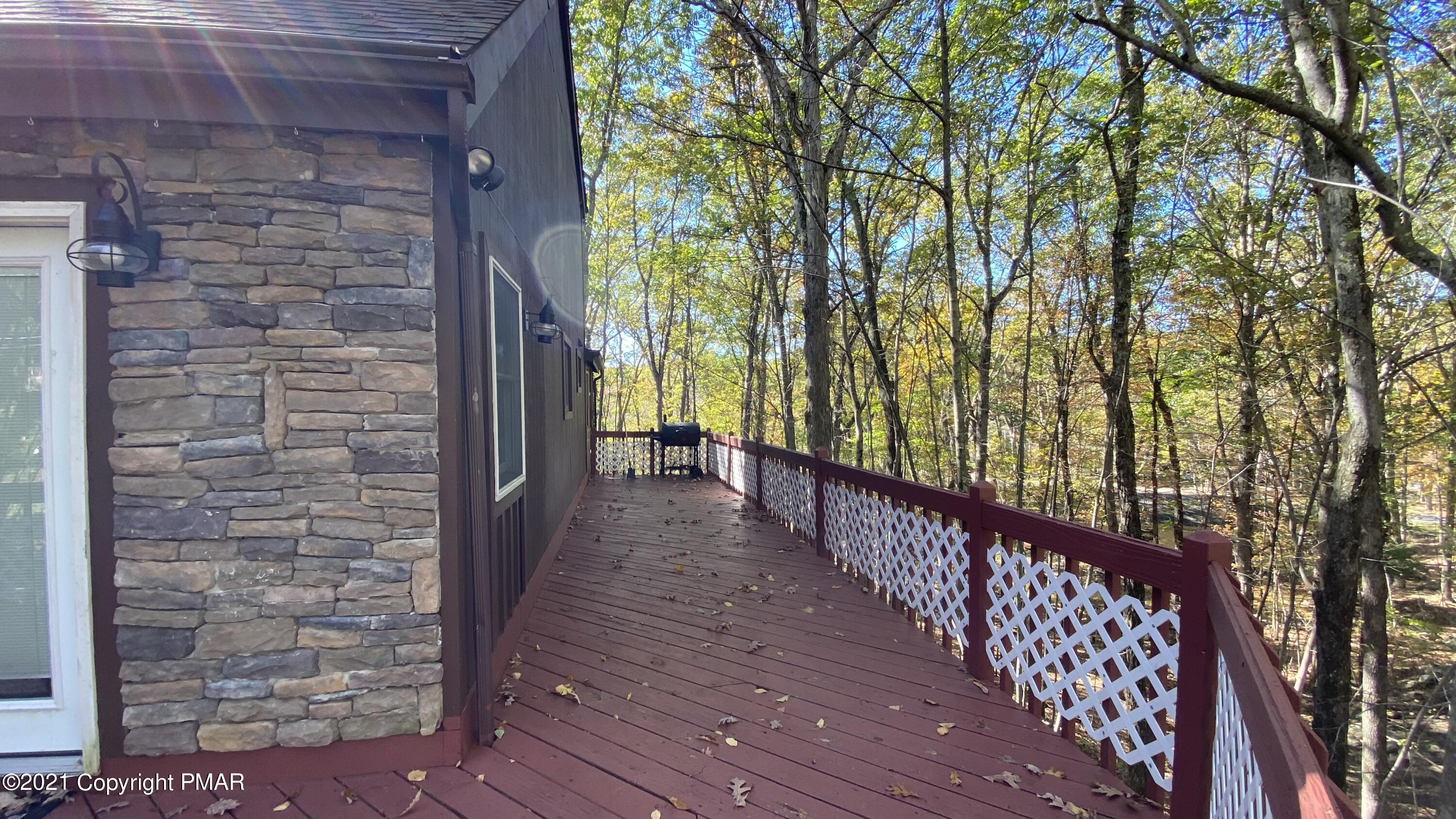 6148 Decker Road Bushkill, PA 18324 - Photo 3 of 36 a view of wooden balcony