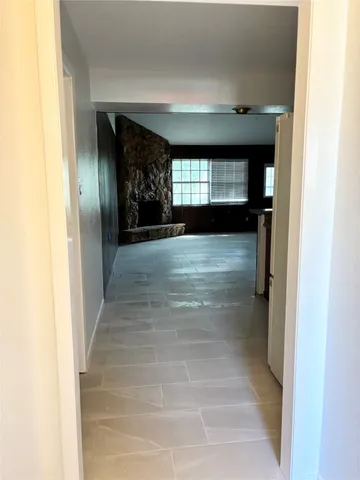 a view of an entryway of a house