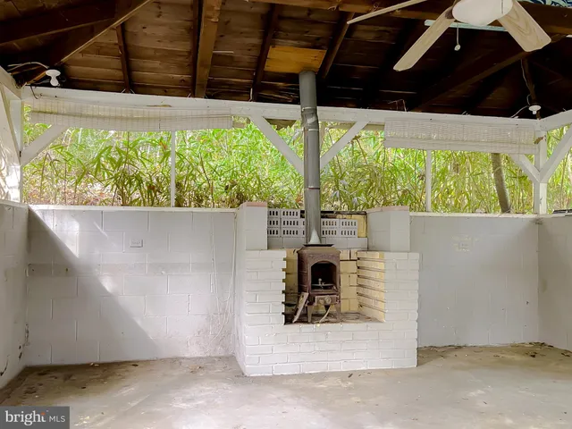 a view of a lake with houses